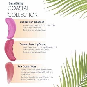 SeneGence LipSense Coastal Collection; 1 of each